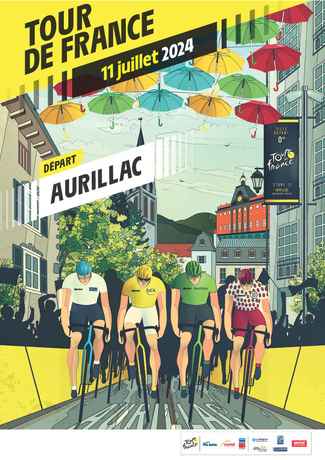 affiche tour de france 10 11 juillet2024